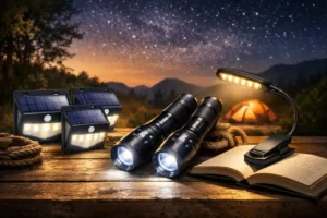 High-quality smart solar outdoor lighting, one of the top 3 trending tech essentials on Amazon in 2026.