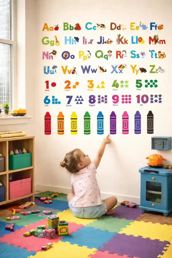 DECOWALL Stickers for Small Space Kids' Playroom Ideas