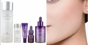 A collection of Missha Time Revolution products for an affordable anti-aging skincare routine as shown in image_183682.jpg.